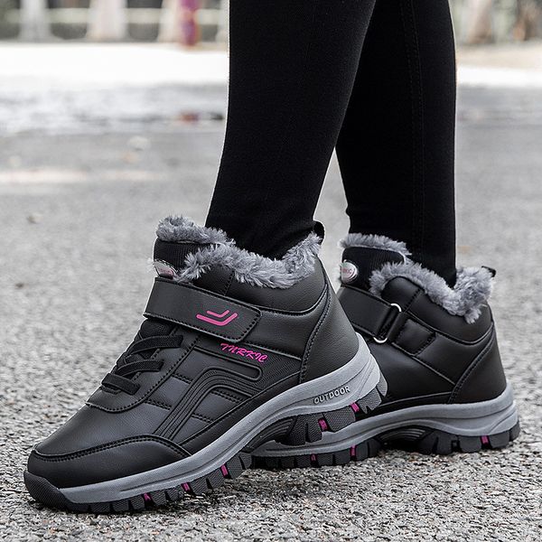 Leisure elderly walking winter plush warm mother&#039;s extra large couple outdoor travel shoes hot-selling item