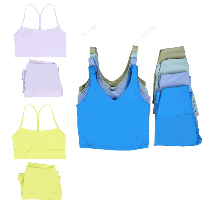 Women Yoga Set lingerie Fitness High Waist Leggings and Y-Back Bra Hot sale Soft High Waist Elastic Sportswear Outfts Pants Gym Suits Workout Tracks