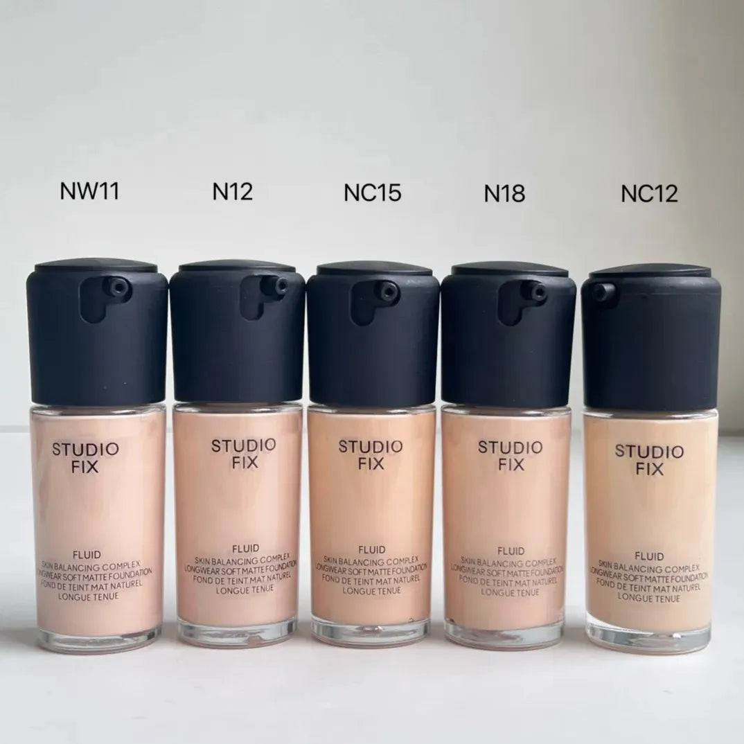 30ml Face Makeup Foundation Studio Skin Balancing Longwear Soft Matte Foundation Natural Face Base Primer Cream Cosmetics 5 colors NW11-N12-NC15-N18