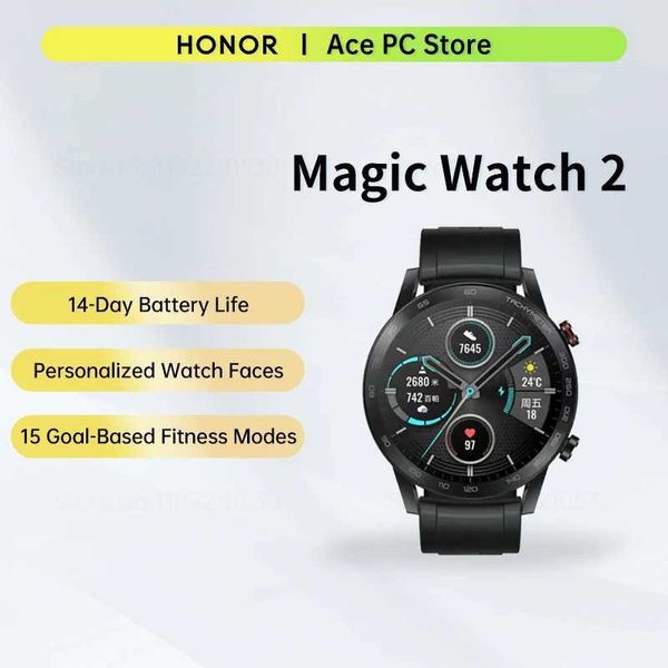 Smart Watches Honor MagicWatch 2 smartwatch 46mm Bluetooth call smartwatch 14 day battery life phone call heart rate GPS J240913