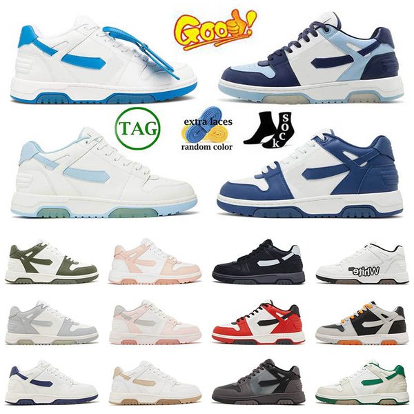 Low Tops Out Of Office Sneaker Designer Casual Shoes Vintage Leather Black Whites Walking Mens Womens Loafers Platform Trainers Outdoor size