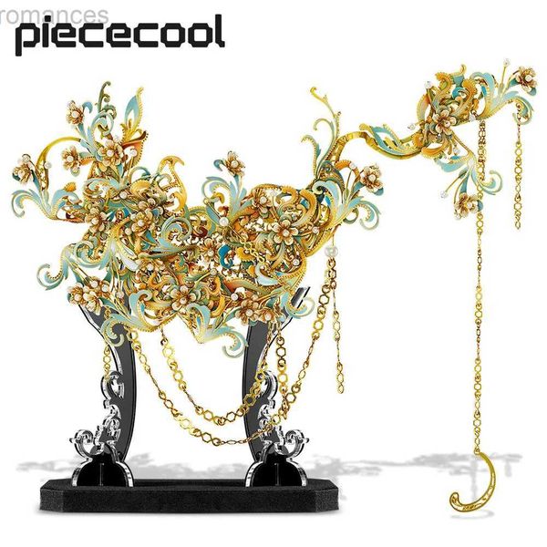 3D Puzzles Piececool 3D Metal Puzzle LOVE SMILE Assembly Model Kits Jigsaw DIY Toys for Adult Gifts 240314