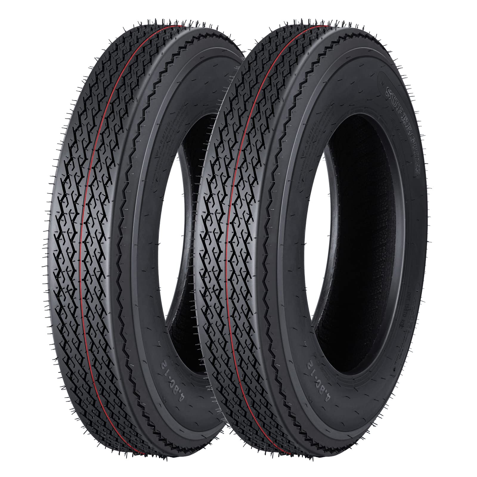 Garvee ST225-75D15 H78-15 Load C 6 PLY Trailer Tires - 2 Pack