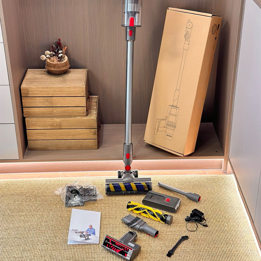 Wet Dry Vacuum Cleaner Brushless Foldable Vacuum Cleaner Handheld Cordless Household Mop Brushless Large Suction Drag Integrated Vacuum Cleaner Dual