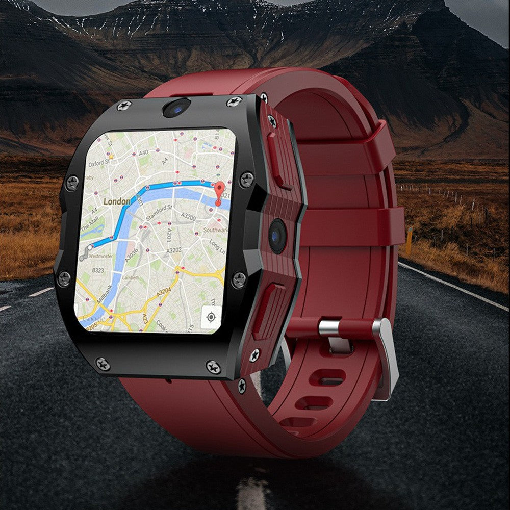 LOKMAT 4G Android Smart Watch Men 4GB 128GB SIM Card One-click SOS Call HD Dual Camera Wifi GPS Fitness Tracker Smartwatch Women