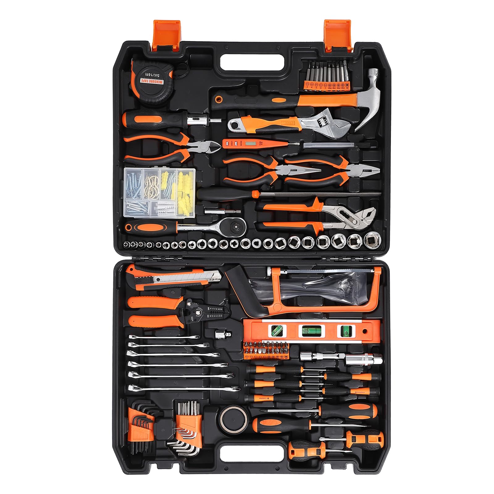Garvee 236 Piece Tool Set, Auto Repair Tool Combination Package, Socket Wrench Mixed Tool Set Hand Tool Kit with Plastic Toolbox Storage Case, Complet