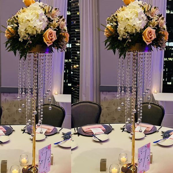 New design customized wedding flower stand backdrop for wedding aisle way decoration pillar column flower walkway vase stand for wedding dec