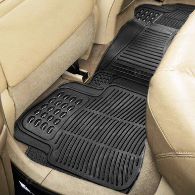Zone Tech® 4-Piece All-Weather Rubber Car Interior Floor Mats