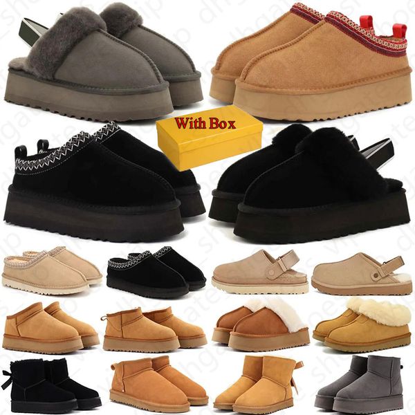 Designer luxury Snowshoes clogs boots uuggslippers mens womens classic black brown uggSnow bootss sandals australia tasman booties tazz plat