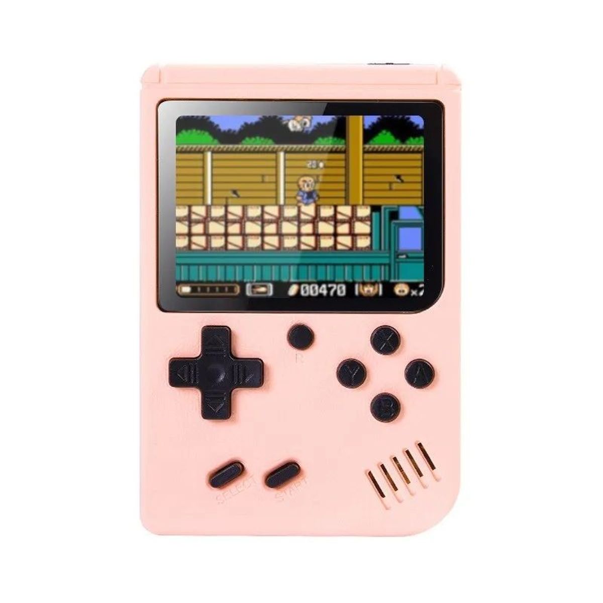 Retro Mini Handheld Portable Video Game Console, 400 Games (1- or 2-Pack) - Pink