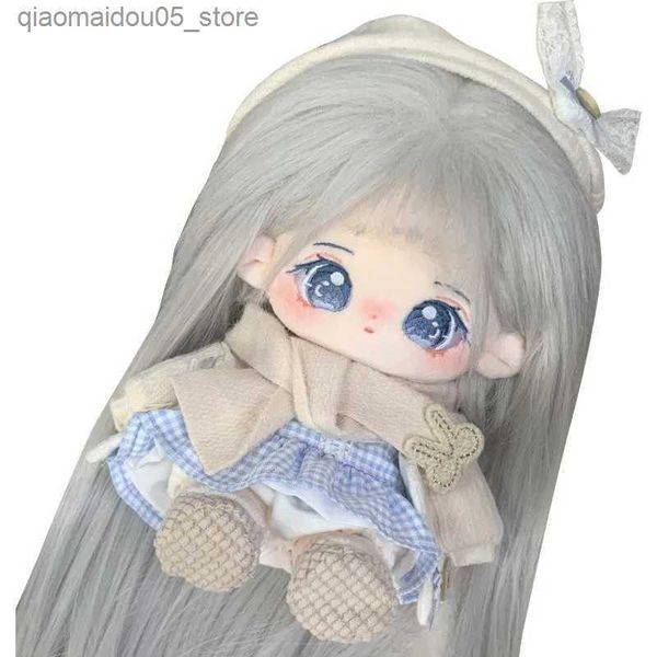 Plush Dolls 20cm Baby Doll with hair Plush Dolls Toy Dolls Accessories for our generation Korea Kpop EXO idol Dolls Q240625