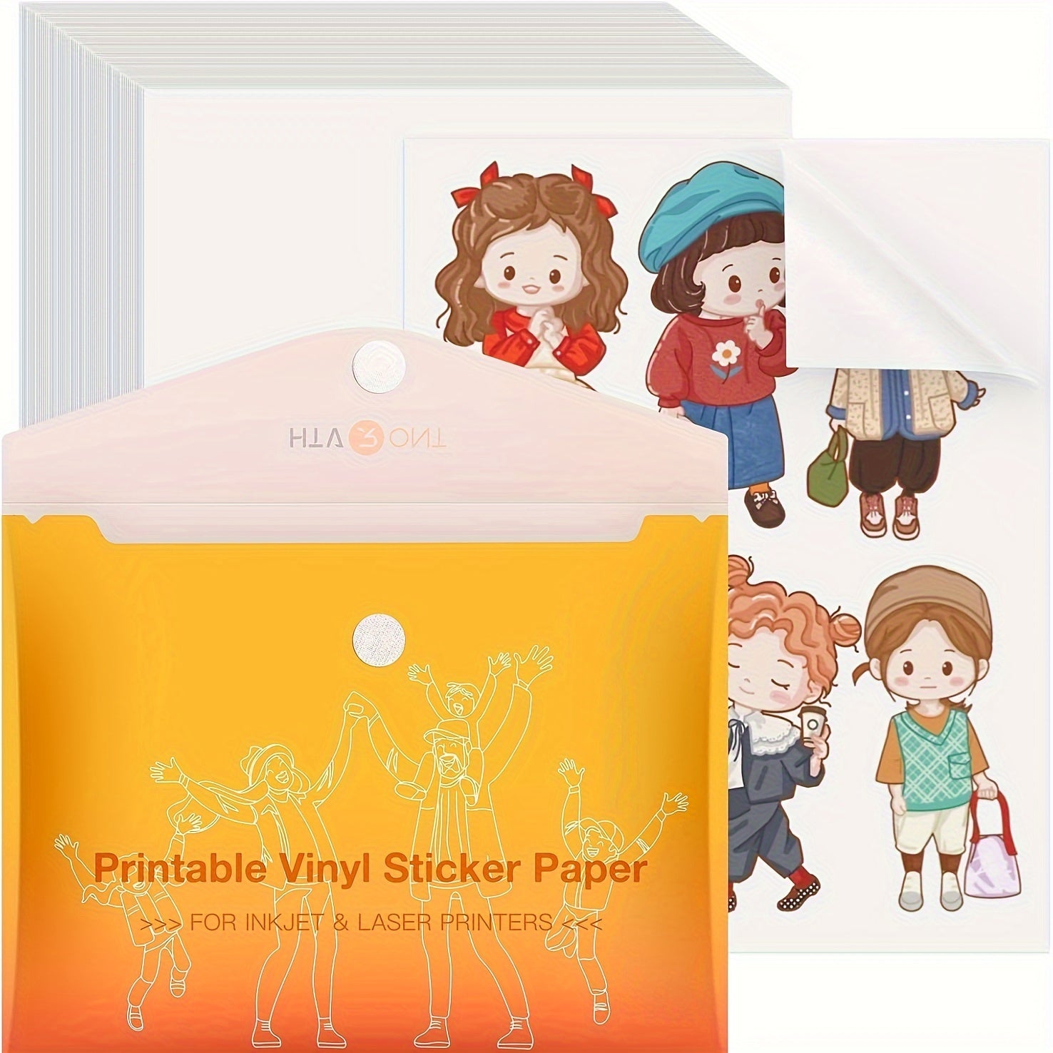 TEMU 100 Sheets Htvront Vinyl Sticker Paper. Matte & Glossy, Waterproof, Quick-drying. Ideal Christmas Gift. Fit Inkjet Printers. Great For College,