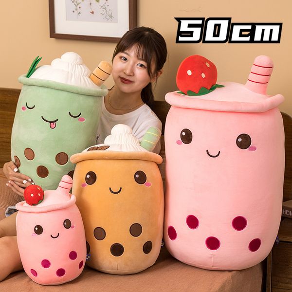 Plush Dolls Boba Plushies Bubble Tea Plush Toys Kawaii Plush Cup Shaped Pillow Real Life Food Stuffed Soft Back Cushion Kid Birthday Gift 23
