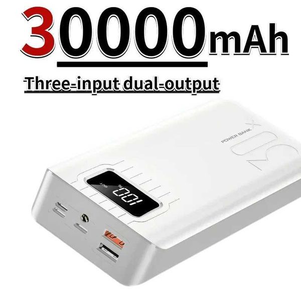 Portable fast charging mobile power pack external battery charger 4USB 30000mAh suitable for iPhone Y241102