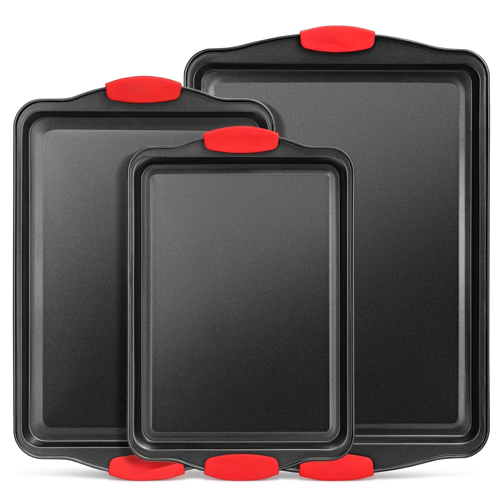 TEMU 1 Set Baking Sheet - Carbon Steel Baking Pans Set, Grilling Trays & Oven Accessories - Baking Tools & Kitchen Gadgets For Baking, Roasting &