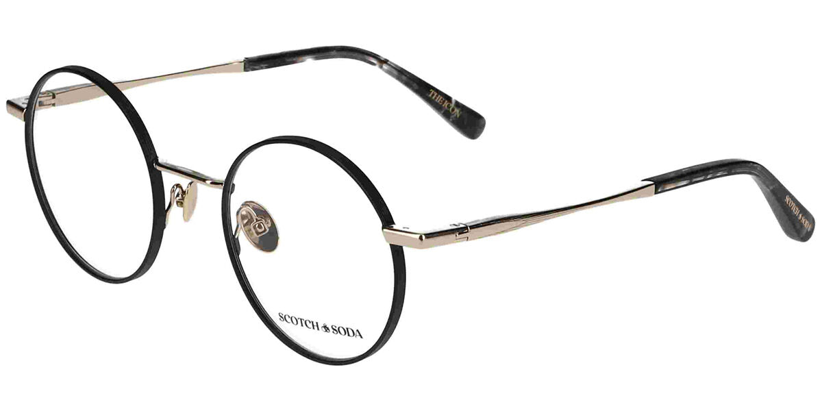 Scotch & Soda 1028 002 Men's Glasses Black Size 48 - Free Lenses - Blue Light Block Available