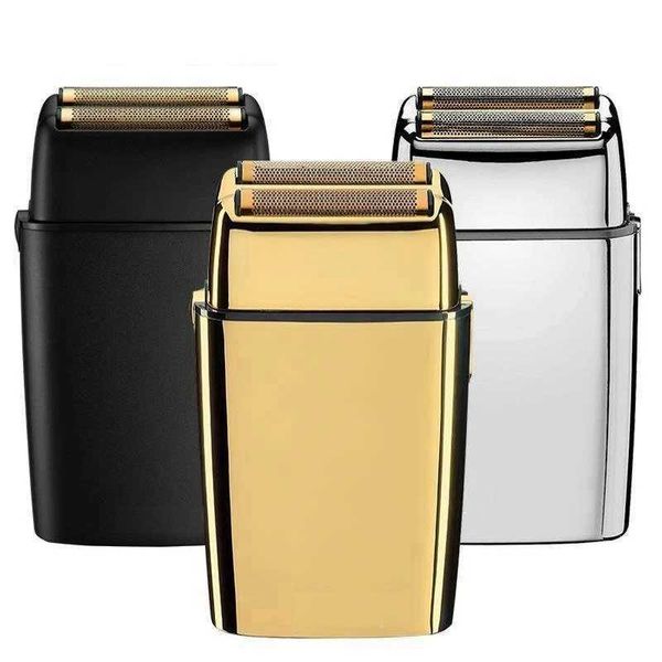 Barbeador de barba de barba de metal recarregável para homens de barbear elétrico aparador elétrico aparador careca Máquina de acabamento de