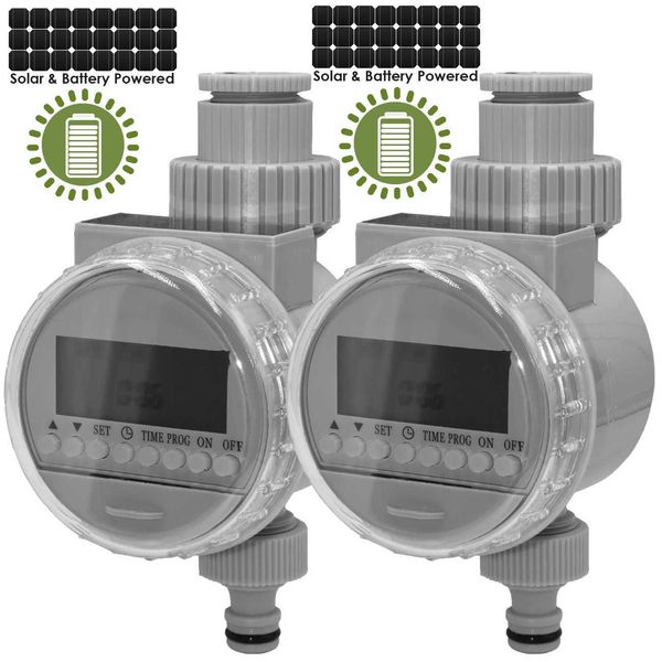 KESLA Garden Solar Battery Powered Watering Timer Drip Irrigation Greenhouse Electronic Automatic Irrigator Controller SystemXJ241220