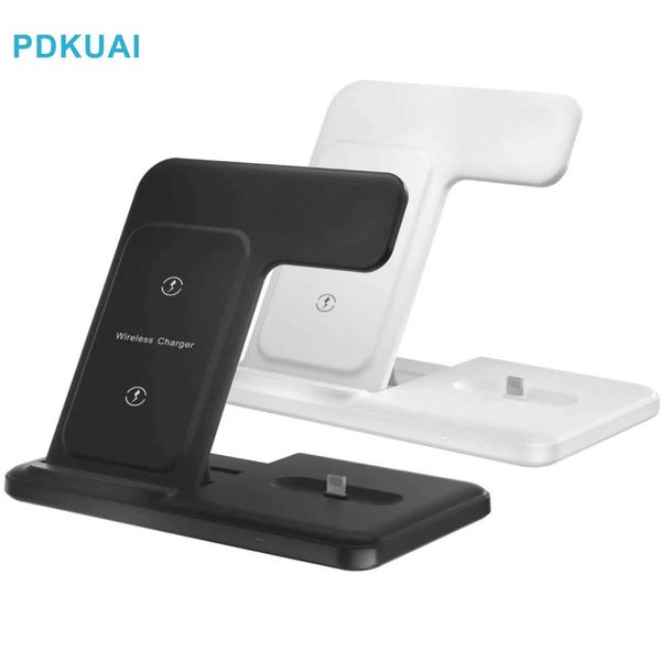 3 in 1 20W Wireless Charger Stand For iPhone 14 13 12 11 X 8 Foldable Fast Charging Dock Station For Watch 8 7 AirPods ProM240731