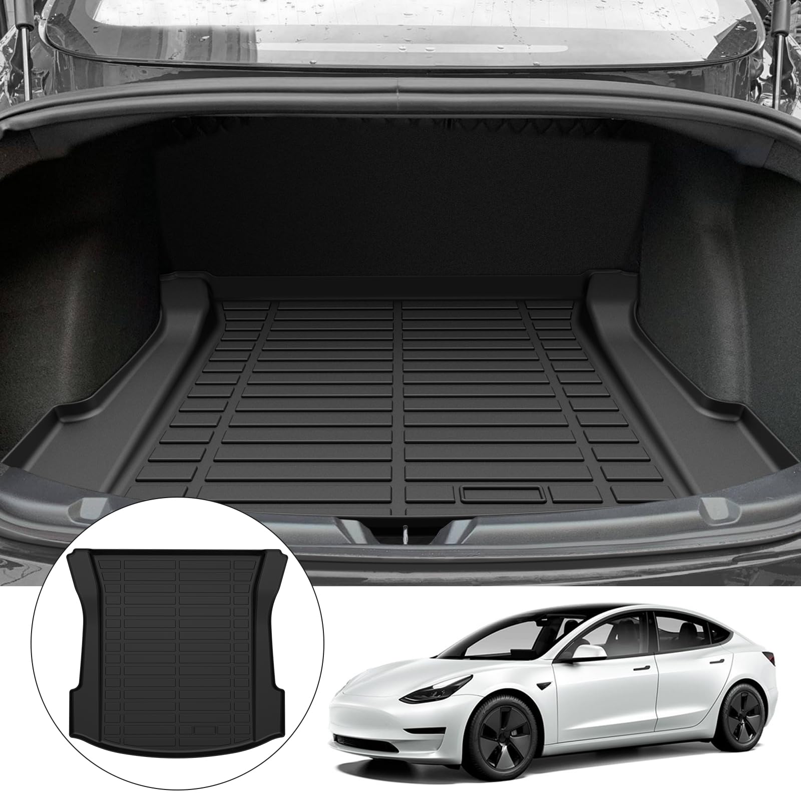 Garvee Car Trunk Protector All-Weather Rear Cargo Area Mat Protective Floor Mat for 2017-2022 Kia Sportage