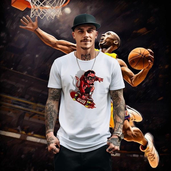 Classic Casual T Shirts Men skateboarding Tops Tees 230g 100% Cotton Street Wear High Quality DIY Breathable Short Sleeve Tshirt for Man Wom