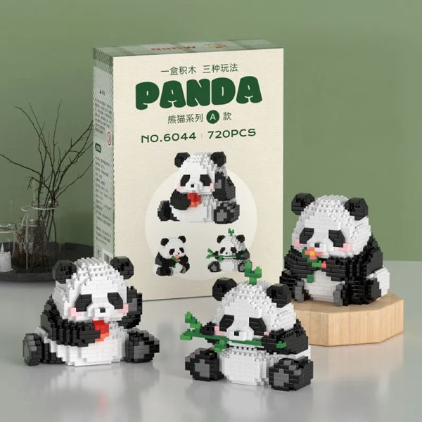 Toys Hobbies Chinese Animal Cute Kawaii Panda Micro Building Blocks Model Mini Bricks Toys Assembly Games Toys for Kids Gifts