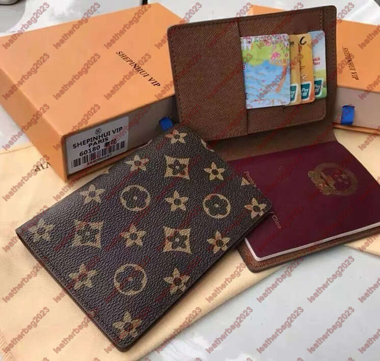 5A Luxurys Designers bag High Quality Passport Card Holders Cover Classic Men Women Fashion Passport Holder Covers ID Card Holders Credit card holde