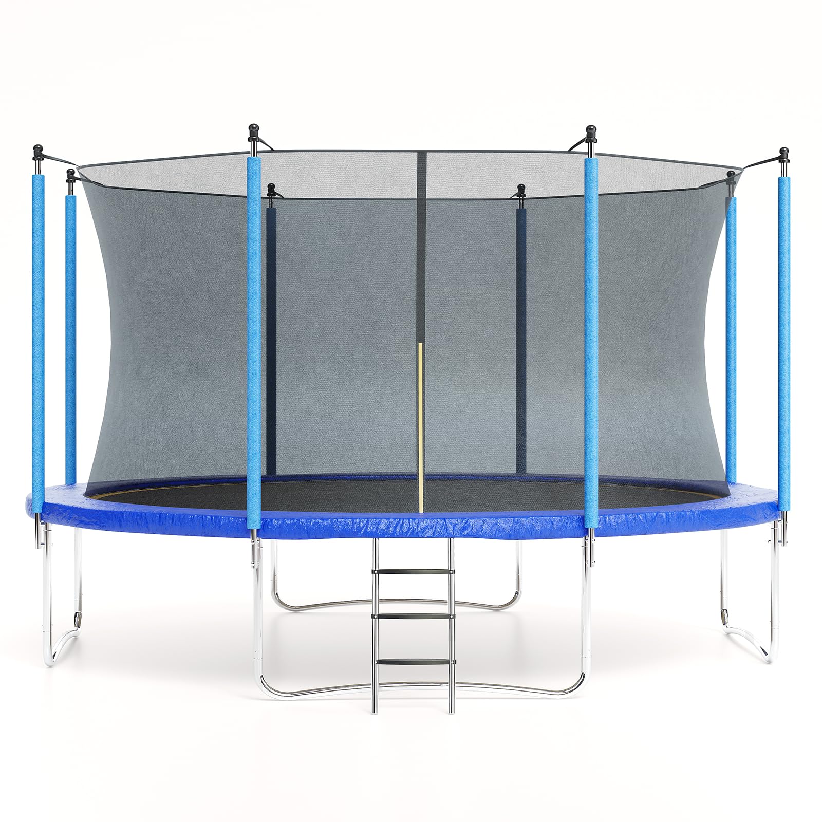 Garvee Trampoline, 12FT , Enclosure Net, Ladder, Sturdy Steel Frame, Heavy-Duty PVC, ASTM Approved, Outdoor Jump