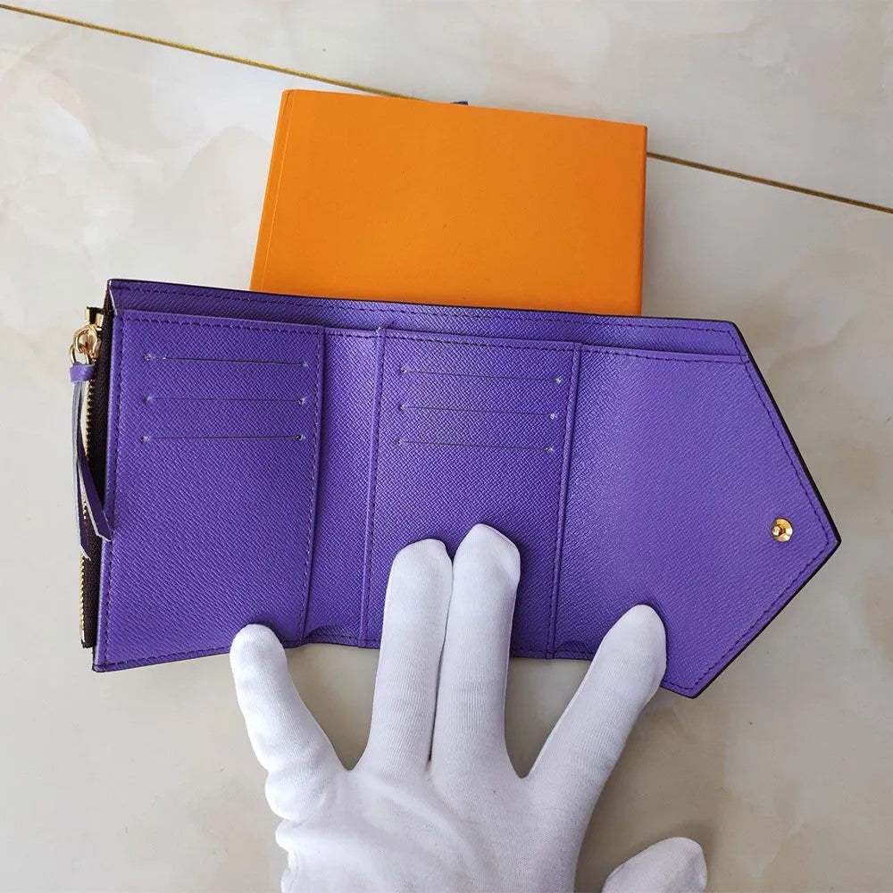 totebag2023 Designer Women Wallets Holders for women Coin Purse Small Wallet victorine Woman Card Holder Luxury Brown Flower Short Wallets Mini Wall