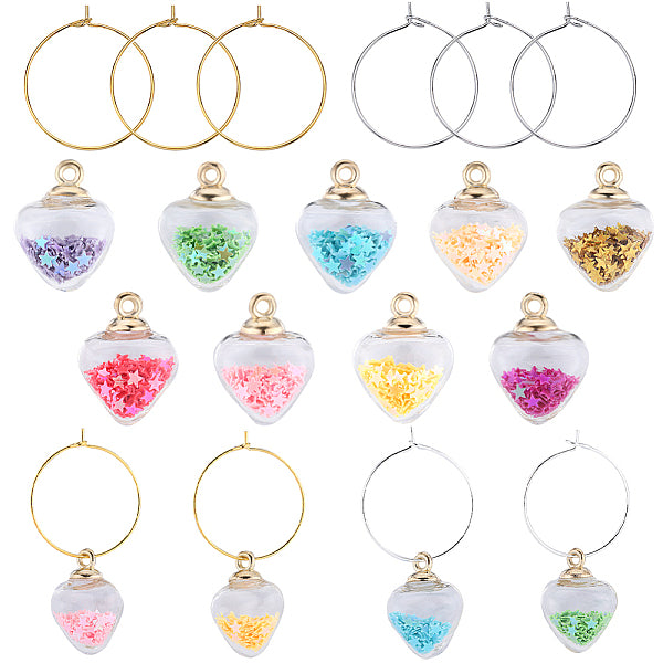 Weinglas-Charm-Set