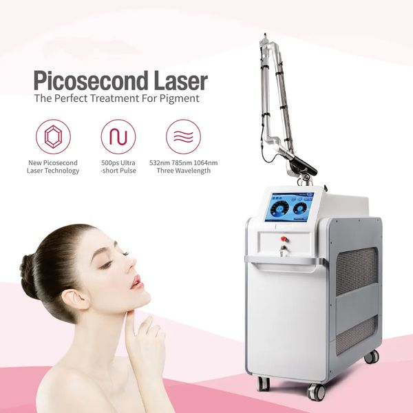 Factory Price Picosecond Laser Tattoo Removal Machine Carbon Peeling Freckle Removal Eyebrow Washing Skin Whitening Beauty Equipment 1064nm