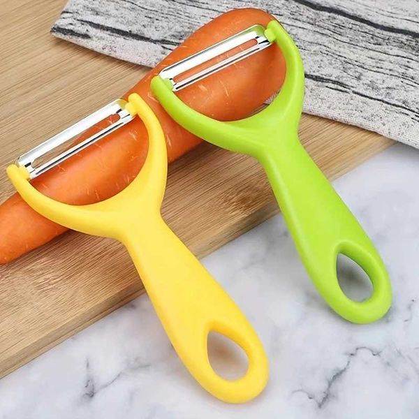 Thickened Plastic Handle Stainless Steel Sharp Peeler Fruit and Vegetable Peeler Household Kitchen ToolsXJ240903