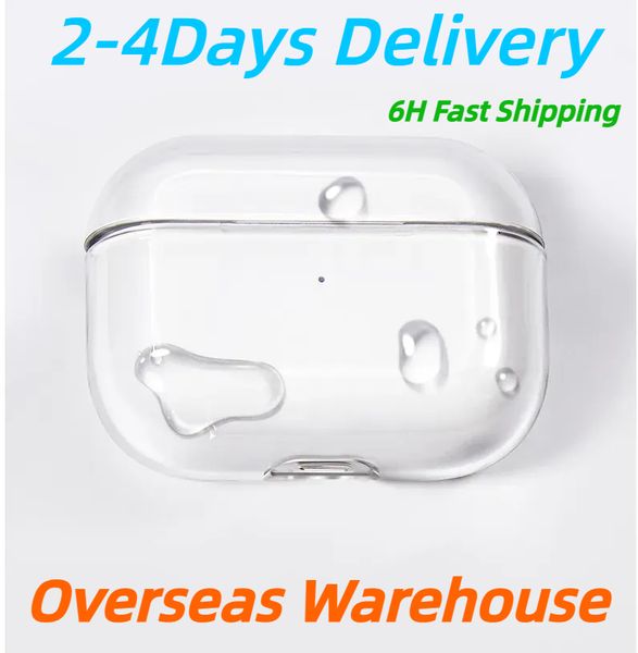 USA Stock For Apple AirPods 4 AirPods pro 2 3rd Headphone Accessories Silicone Protective Headphone Cover Headphone TPU Case