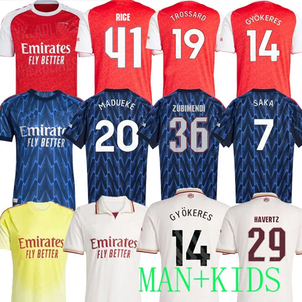 SAKA GYOKERES HAVERTZ RICE soccer jerseys 25 26 Trossard Zubimendi MADUEKE CALAFIORI Norgaard ODEGAARD MARTINELLI Nwaneri 2025 2026 MERINO football