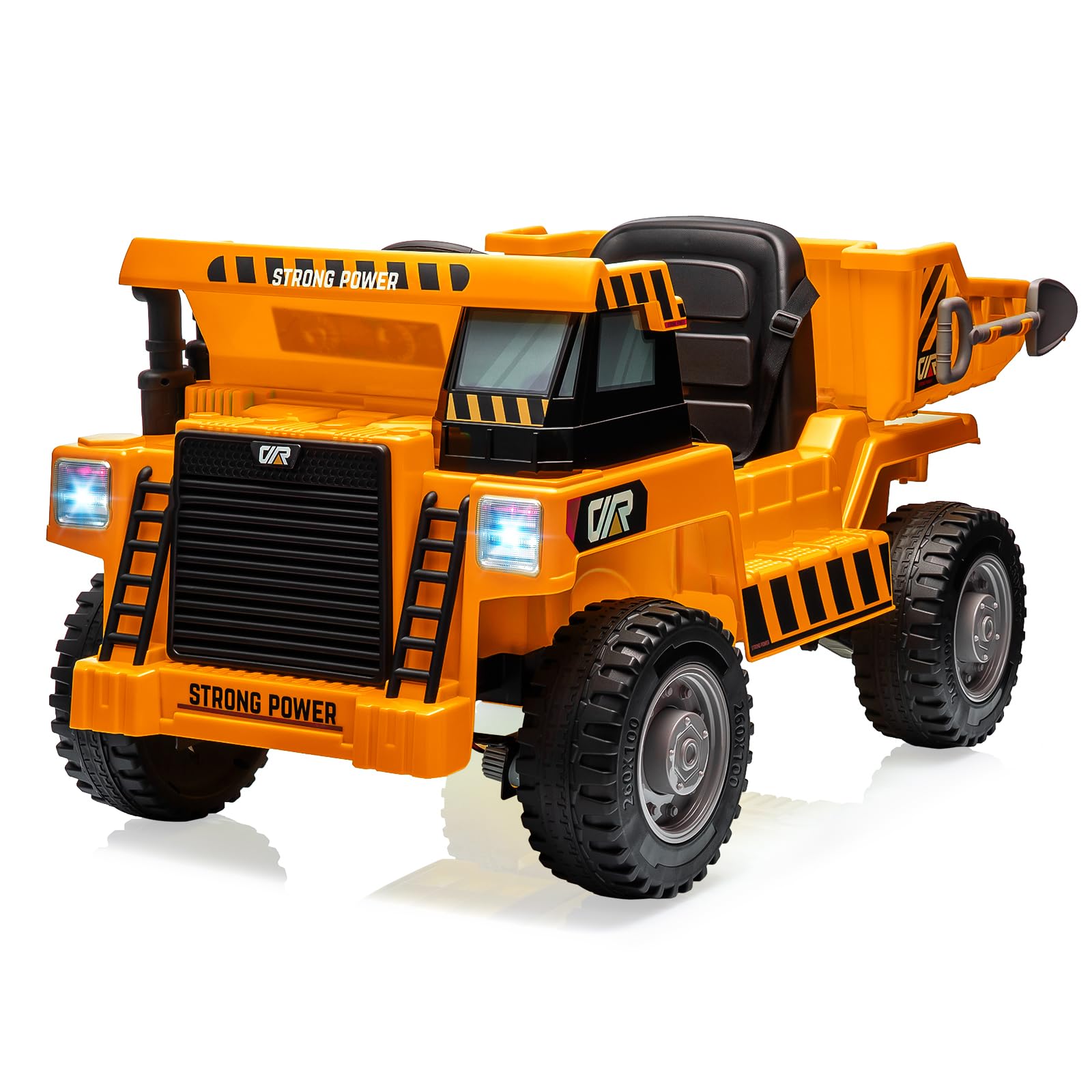 Garvee 12V Kids Ride on Dump Truck + Remote Control + Electric Dump Bed + USB MP3 Player + Safety Features + All-Terrain Tires + Indoor & Outdoor Fun