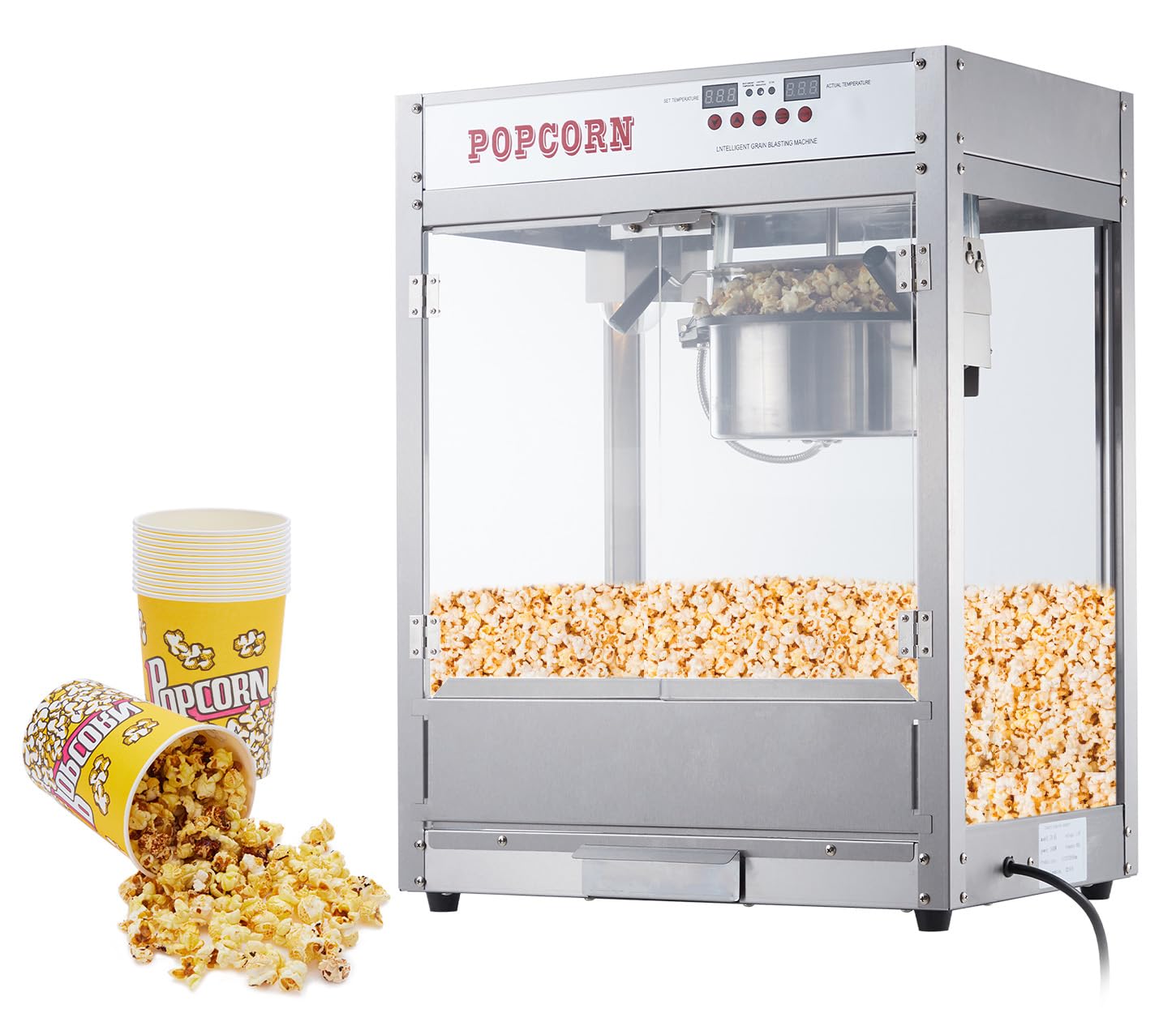 Garvee Tabletop 8 Oz Popcorn Maker, Digital, Easy Clean & Warm Feature