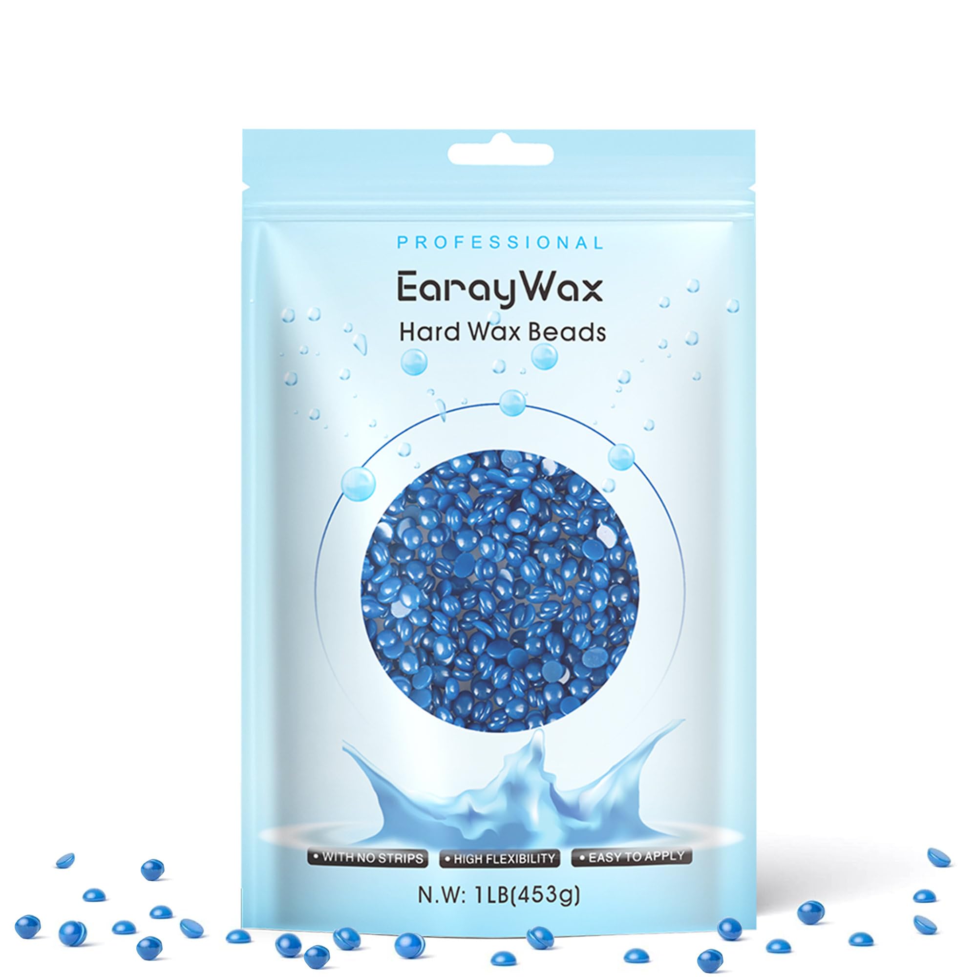 Hard Wax Beads, 1lb, Wax for Coarse Hair Removal, Sensitive Skin, Full Body, Women and Men Chamomile
