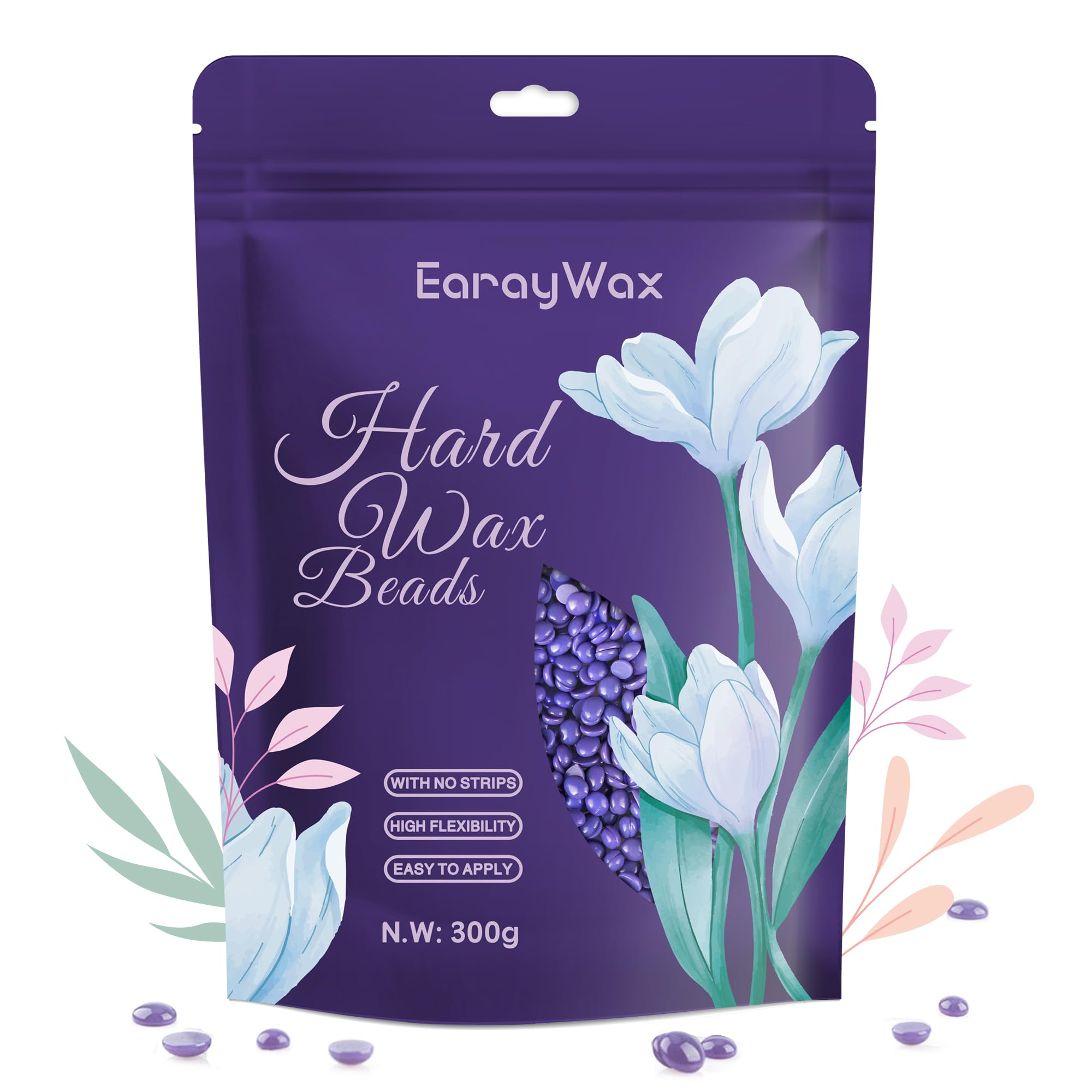 Refill Wax Beads for Hair Removal Kit, Brazilian Coarse Waxing for Bikini, Face, Eyebrow, Back, Chest, Legs, Armpit, At Home Waxing Beads for Women an