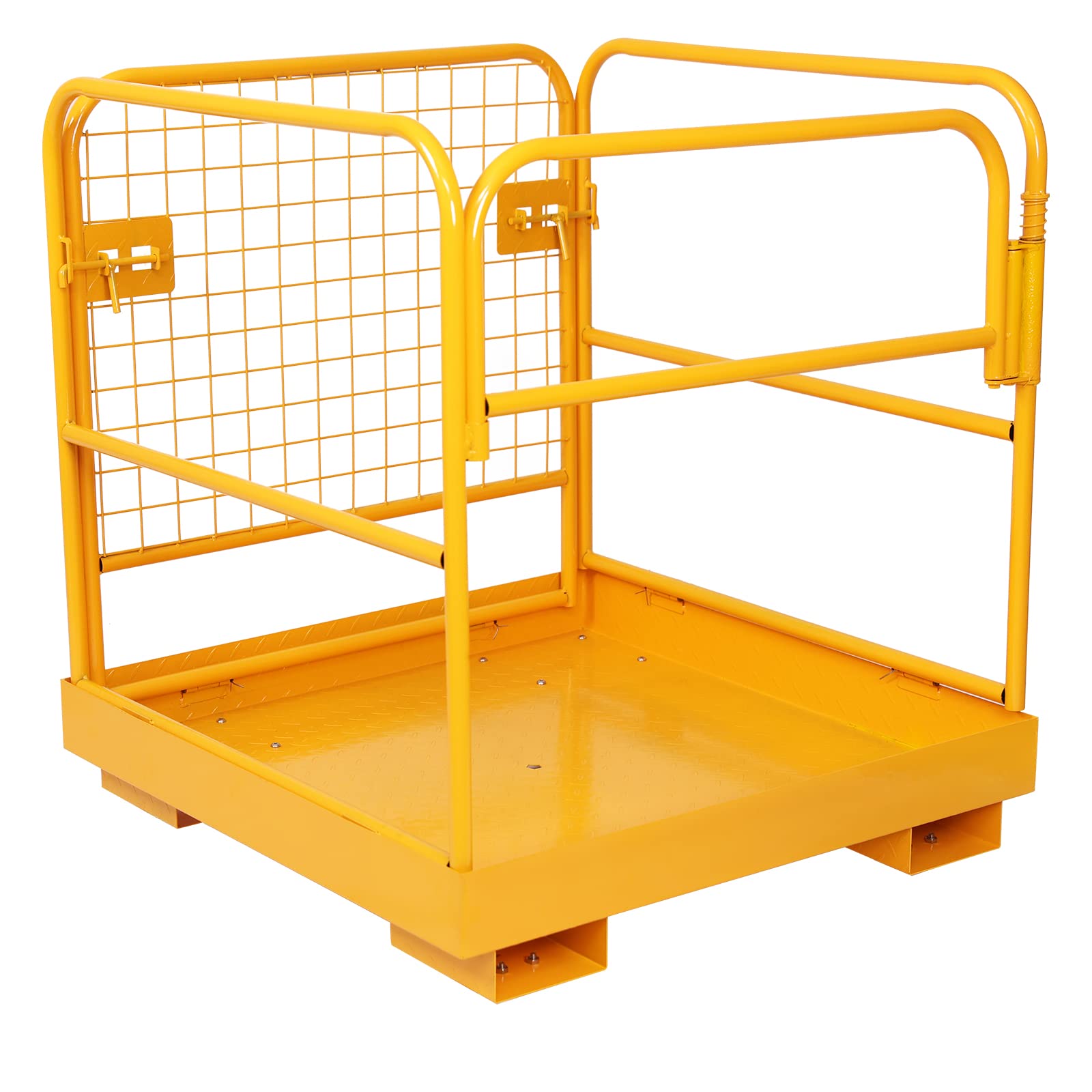 Garvee 36"x36" inch 1150LBS Capacity Forklift Safety Cage Heavy Duty Collapsible Work Platform Forklift Without Wheels