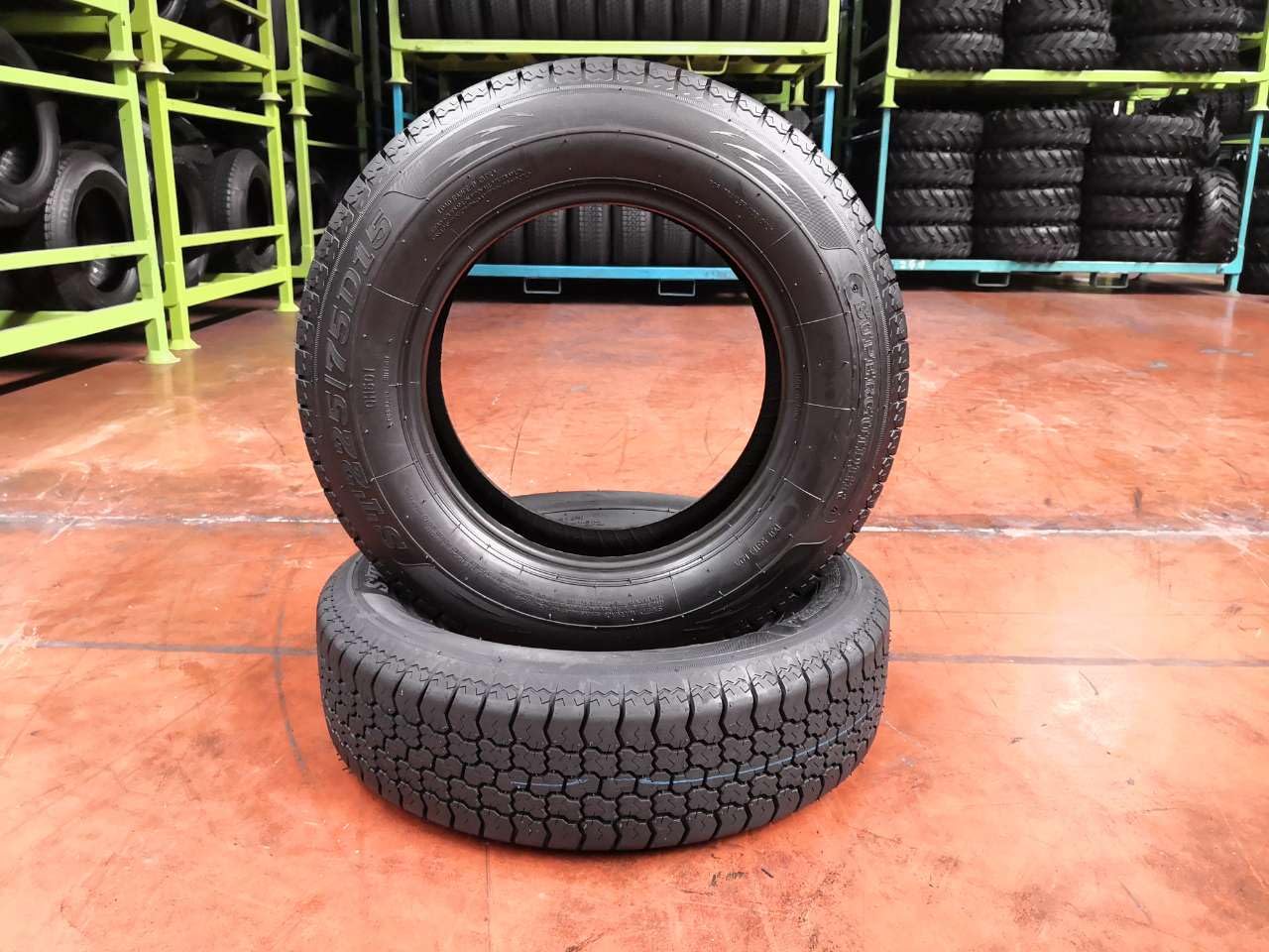 Garvee Pair of ST175-80D13 Trailer Tires with 175 80 13 Size, 6-Ply Load Range C, Scuff Guard, 6mm Tread Depth