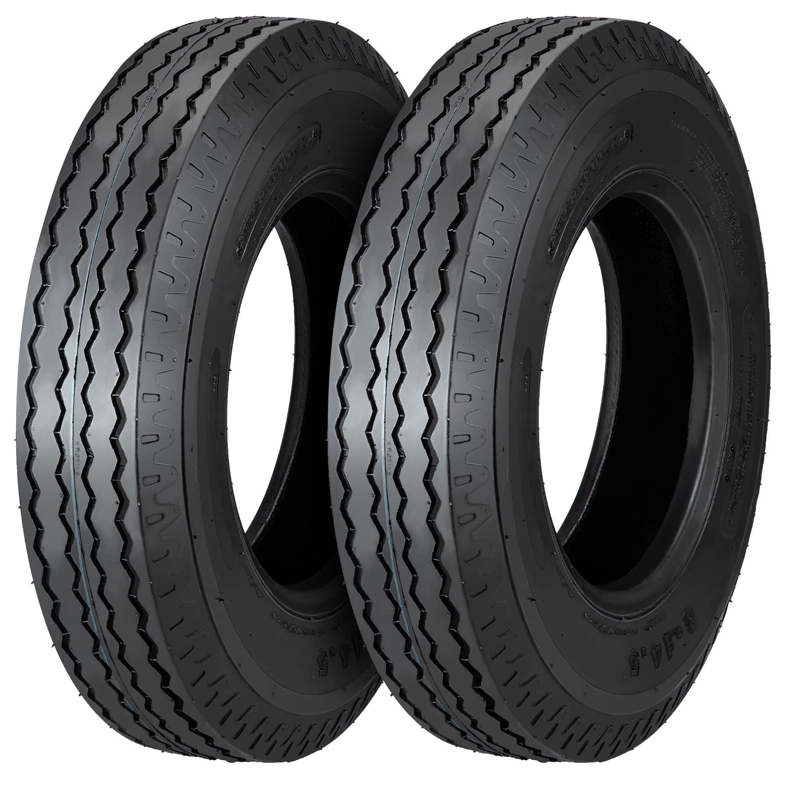 Garvee ST205-75D15 6PR Trailer Tires, 6PR Load Range C, 15in Fuel-saving Designed Trailer Tires 205 75 15 for Travel-Camper-Landscape-Cargo-Utility-Bo