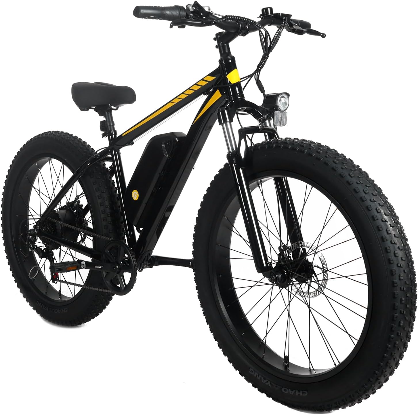 Garvee Mountain Electric Bicycle | 26" x 4.0 Fat Tires, 625Wh Removable Battery, 750W Motor, Step-Over Frame, 4 Riding Modes, LED Lights for Safety | 
