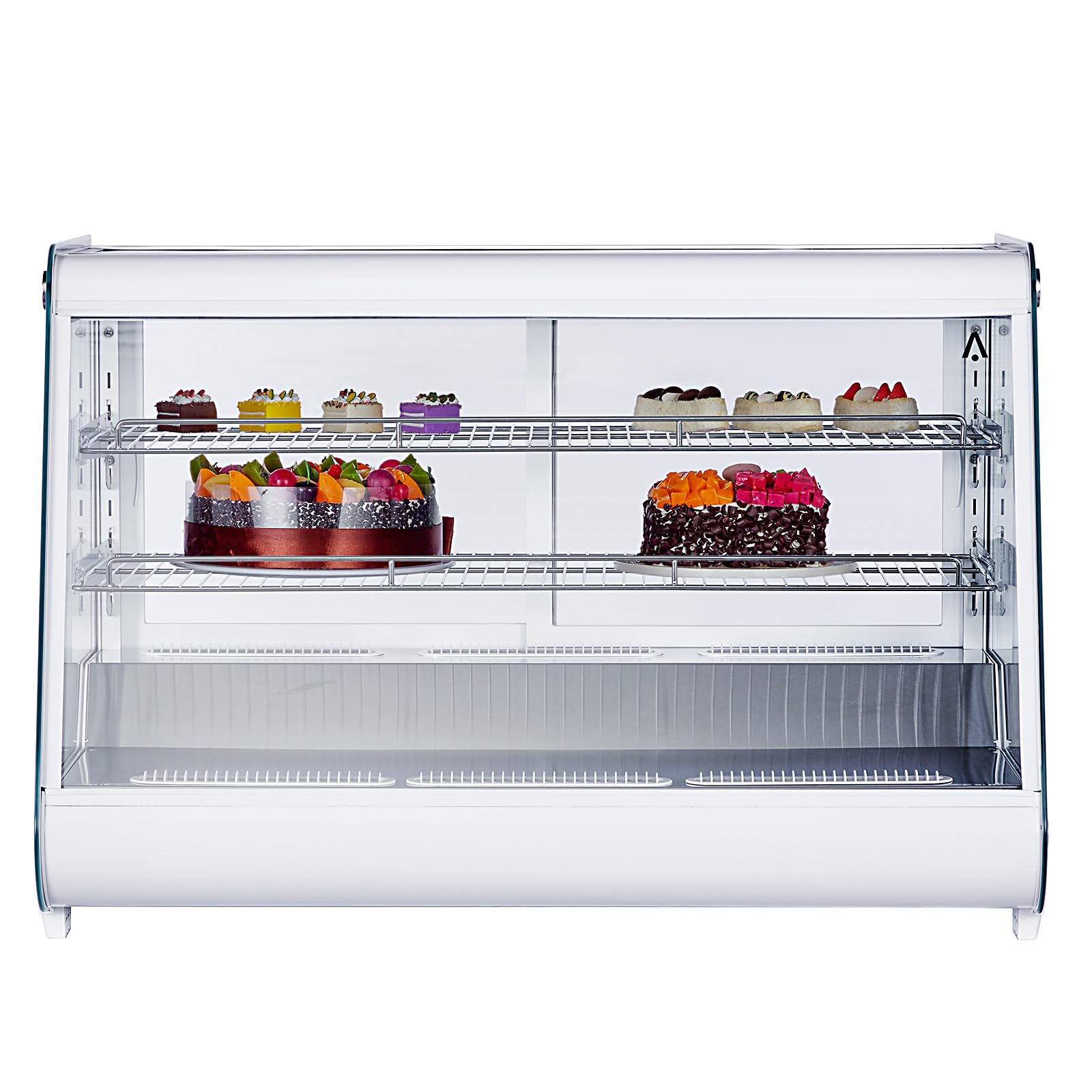 Garvee Refrigerated Display Case 6.5 Cu.Ft. Countertop Pastry Display Case Commercial Display Refrigerator w-LED display Air-cooling Automatic Defrost
