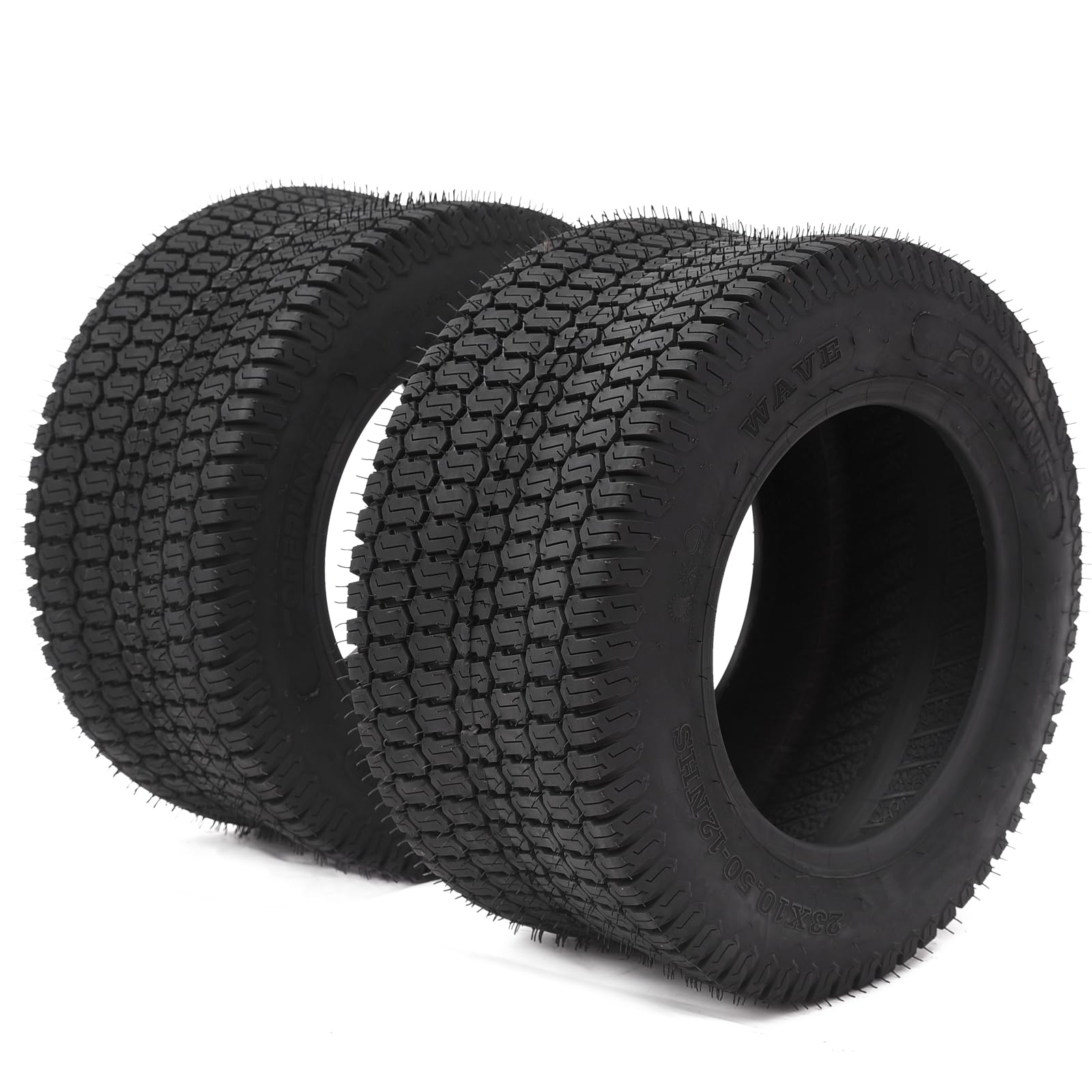 Garvee Lawn Mower Tire & Tractor Turf Tire & Garden Tire, Four-Ply Rated, Non-Directional, Tubeless Tire - 23x10.50-12 Lawn Mower Tire & Tractor Turf 
