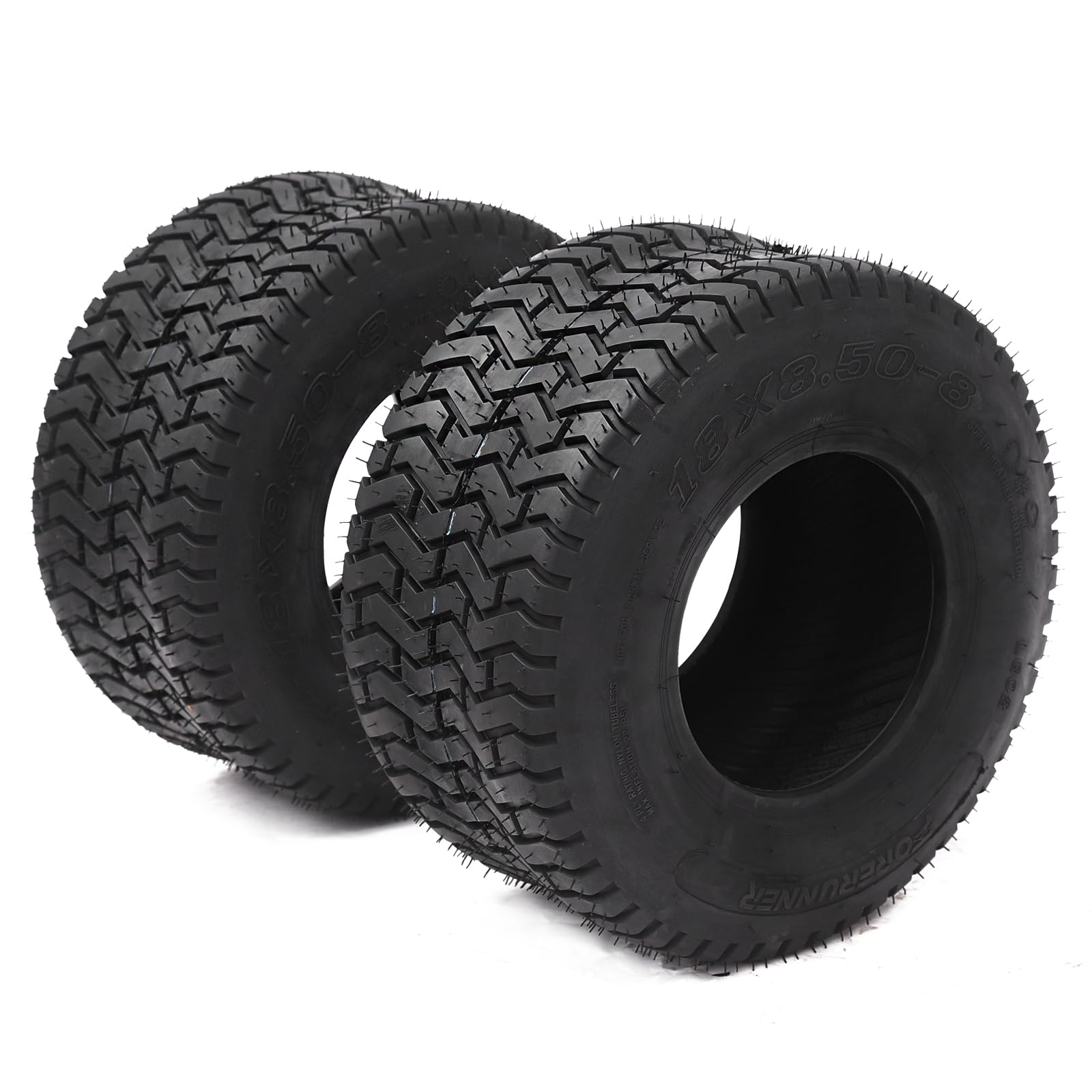 Garvee 2 PCS 18x8.5-8 Lawn Mower Tires 4PR Turf Saver Lawn & Garden Tires for Garden Tractor Riding Mower, Tubeless