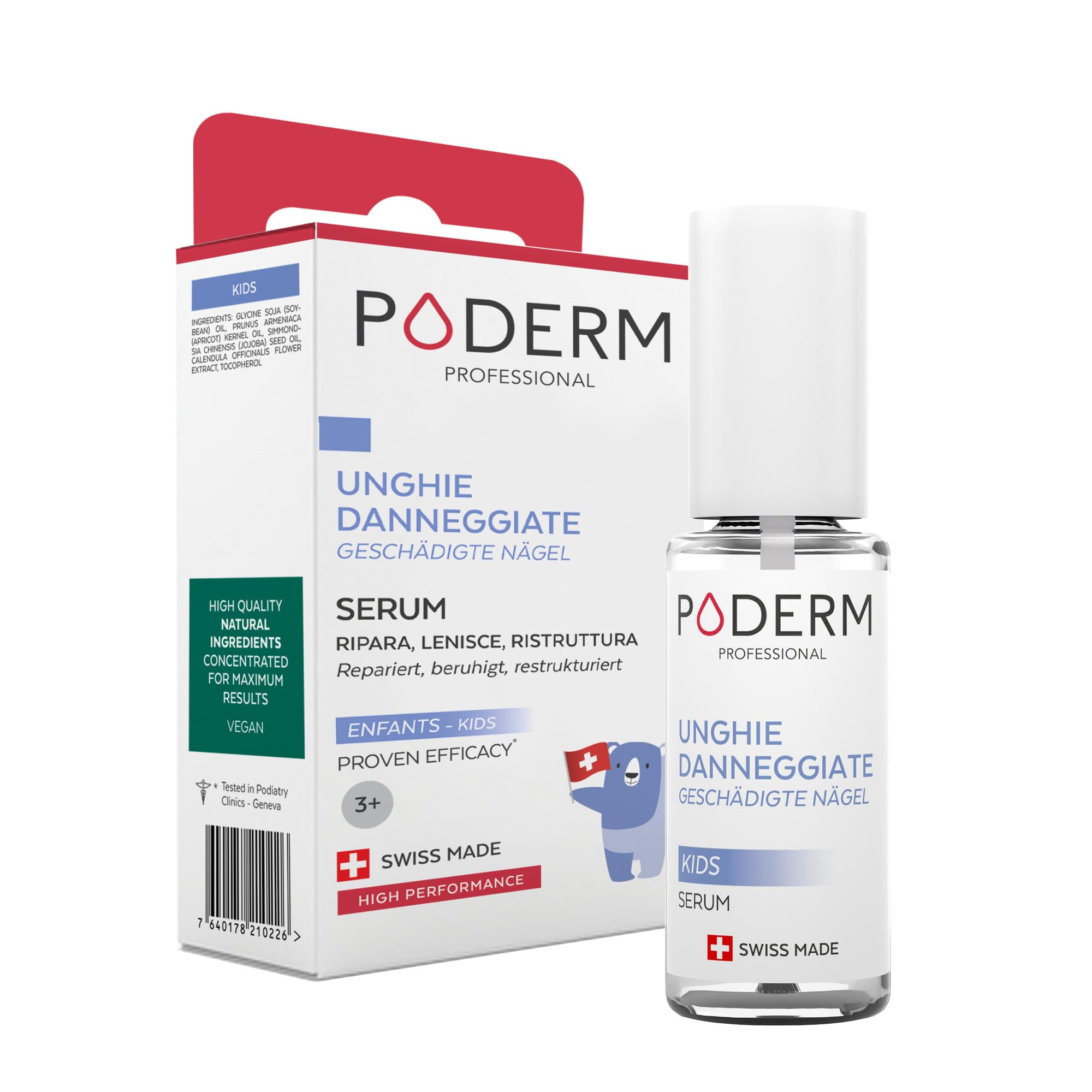 Poderm Serumolie til børn beskadigede negle 8 ml