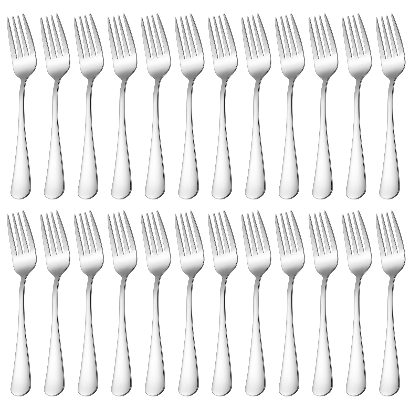 Garvee Dinner Forks, 24 Pcs Forks, Premium Food Grade Stainless Steel Silverware Forks, Table Forks, Flatware Forks, Mirror Finish & Dishwasher Safe, 