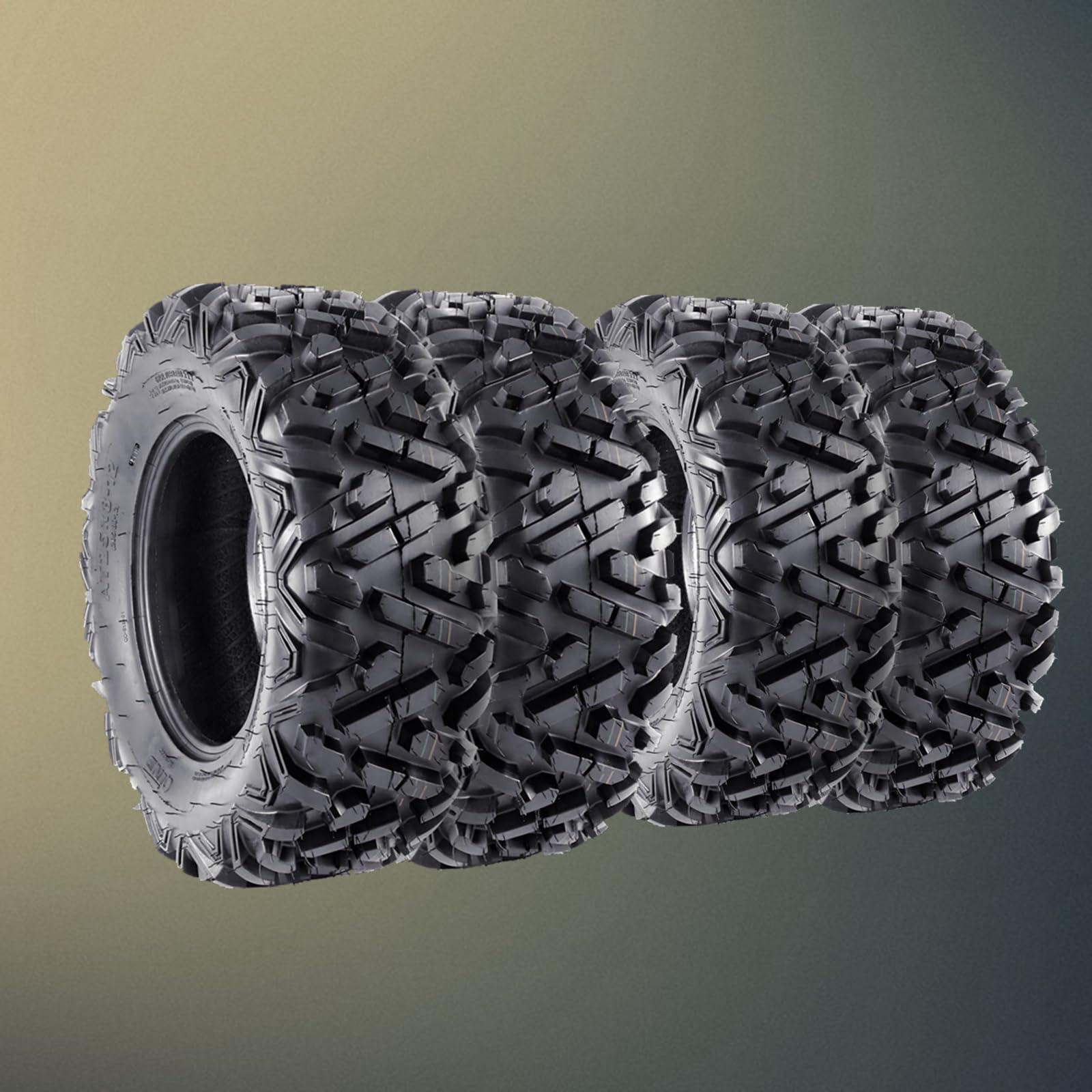 Garvee Set Of 4 ATV Tires 26x9-14 Front & 26x11-14 Rear All-Terrain Off-Road Mud Trail Tires 6 PR Tubeless