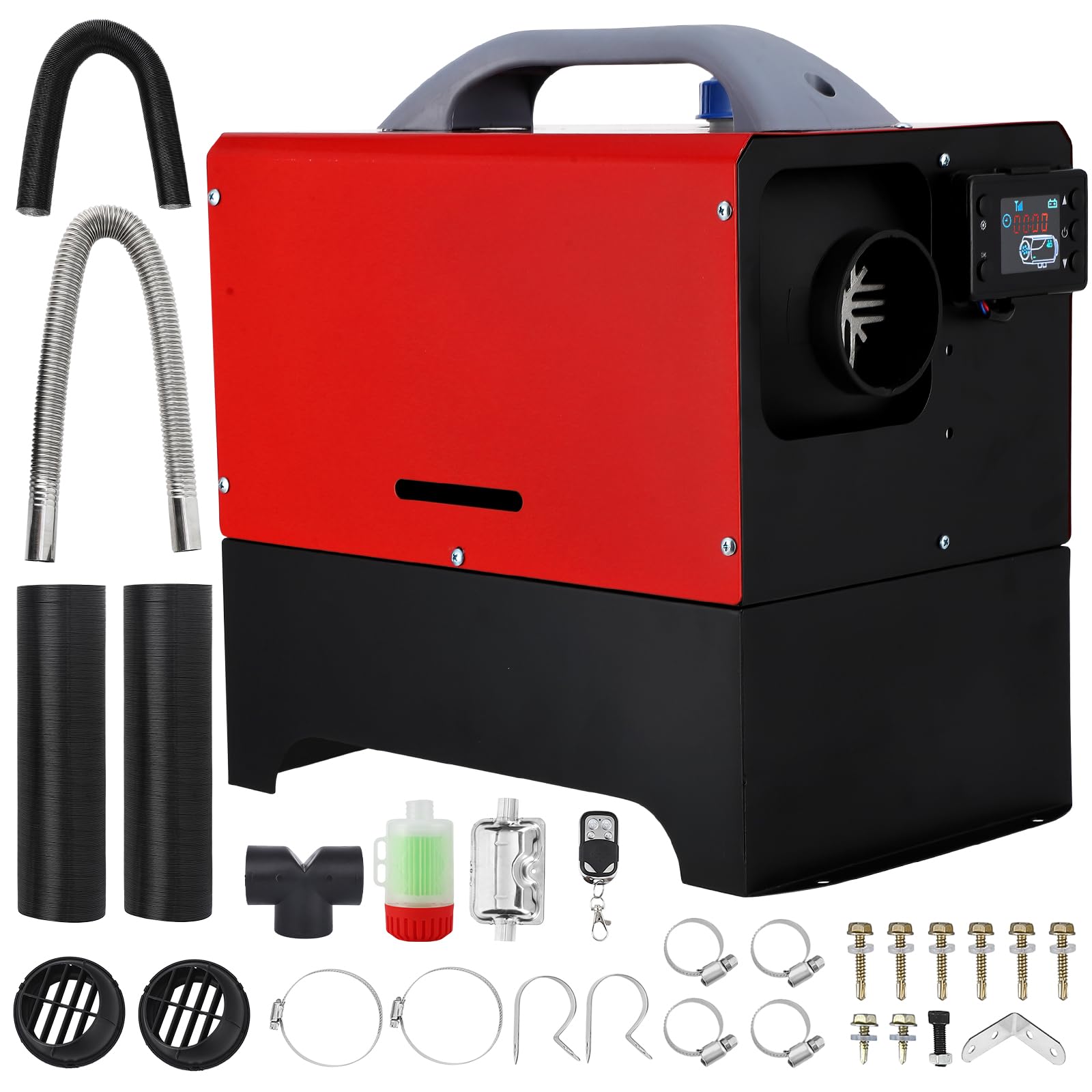 Garvee 5KW 12V Diesel Heater, All-in-One Diesel Air Heater, Portable Diesel Heater with Remote Control & LCD Monitor, Quick Heating for Car,RV,Truck, 