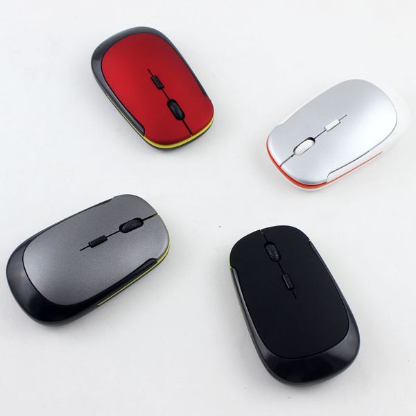 Wholesale Business Cheap 2.4GHz Wireless Mice super Slim USB Receiver Wireless Optical Mouse